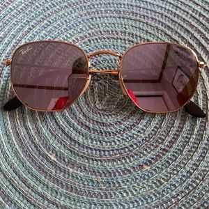 Rayban octagon flats